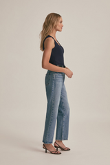 Ribbed Henley Tank