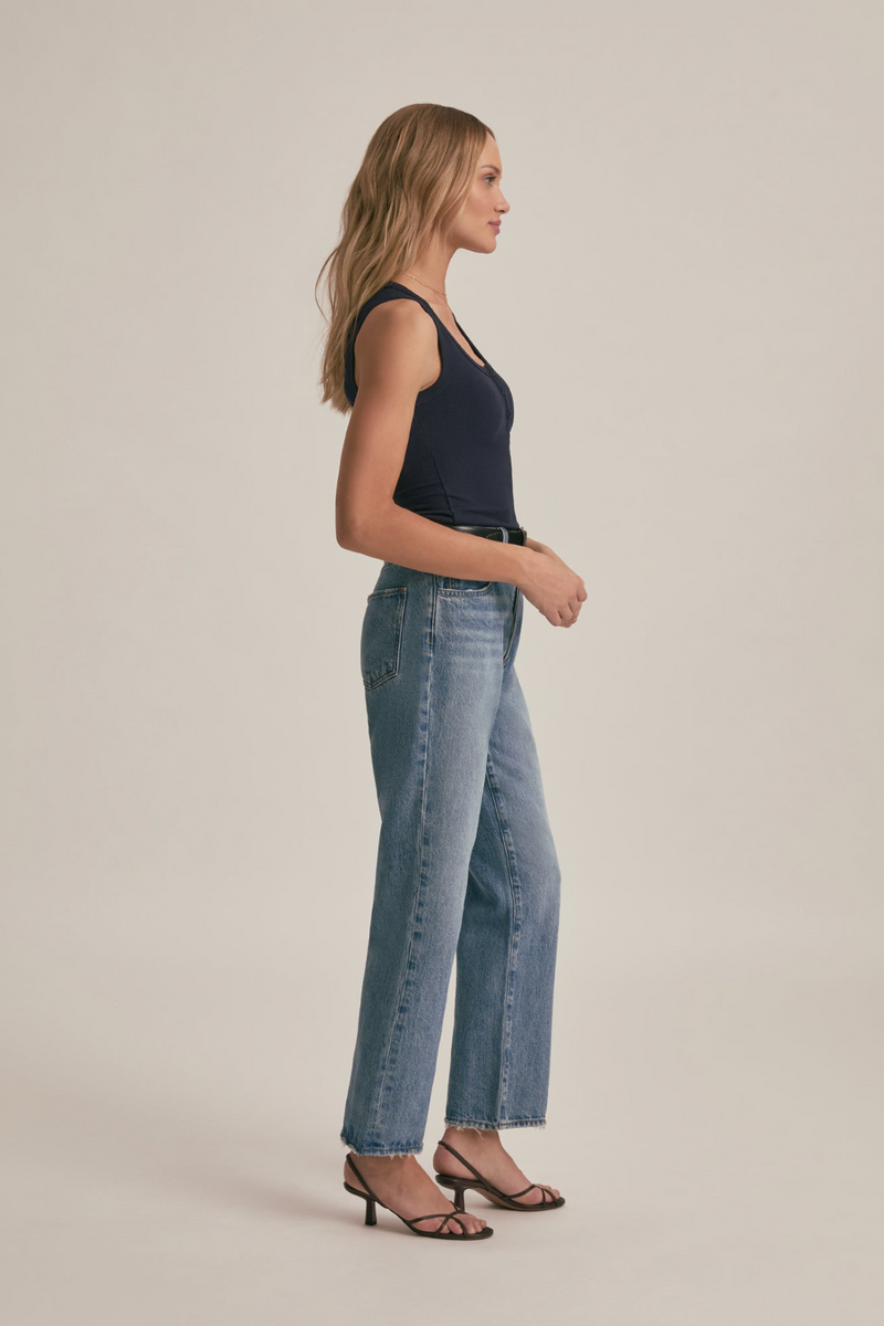 Ribbed Henley Tank