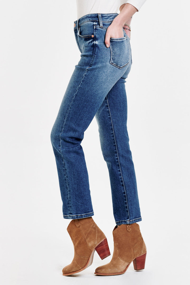 Dark Slate Gray Frankie Super High Rise Cropped Jeans Jeans