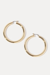 White Smoke Freda Hoops Earrings