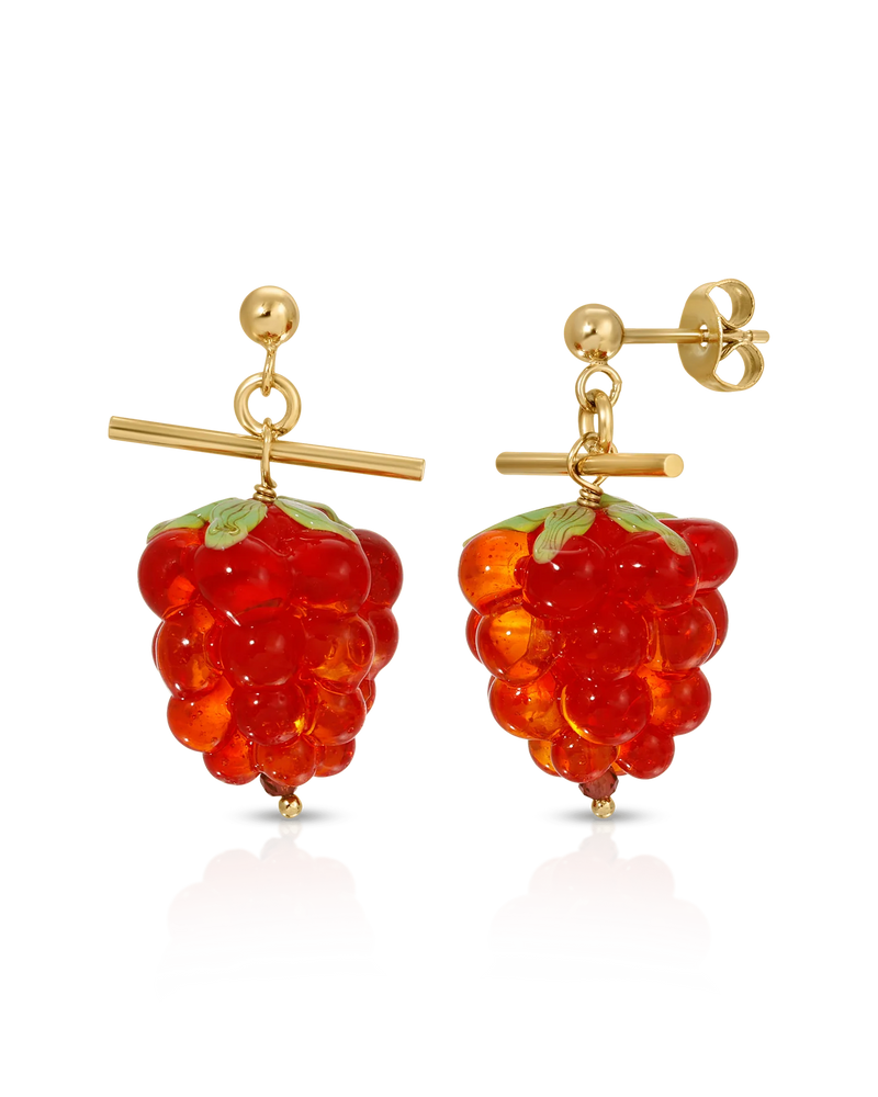 Firebrick Fruit Earring Earrings