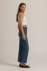 Gray The Otto High Rise Boyfriend Ankle | Havana Jeans
