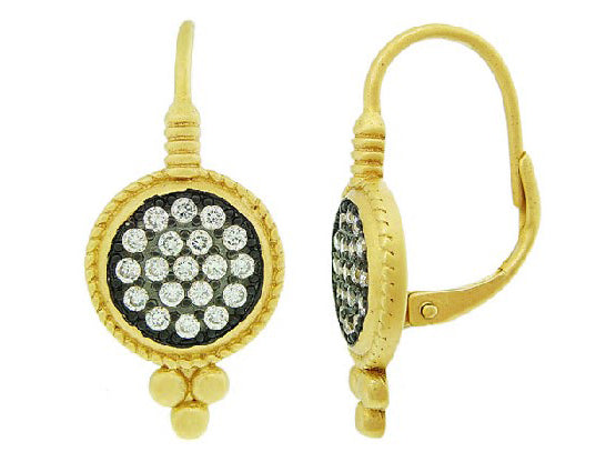 Dark Khaki Signature Leverback Earrings Earrings