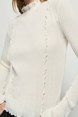 Light Gray Gizelle Long Sleeve Top