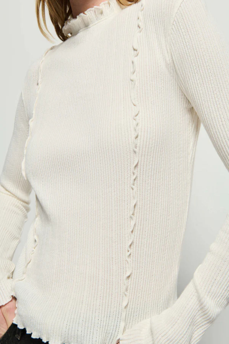 Light Gray Gizelle Long Sleeve Top