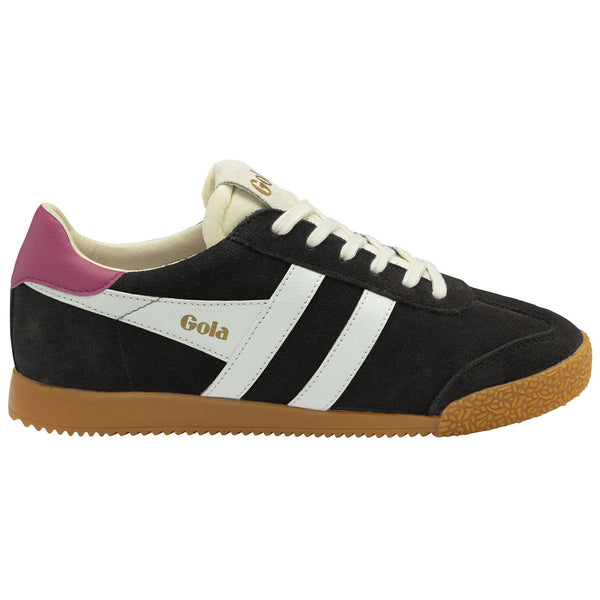 Black Elan Sneaker | Black/Off White/Fucshia Sneaker