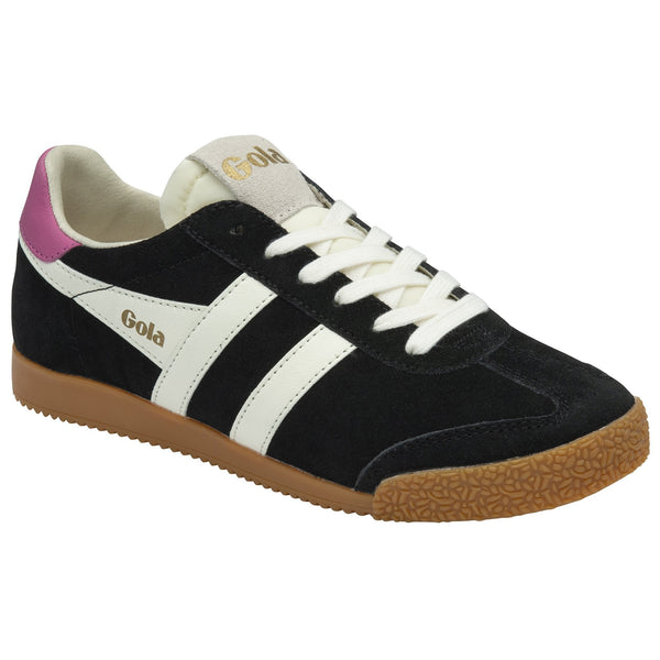Black Elan Sneaker | Black/Off White/Fucshia Sneaker