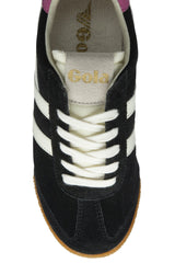 Light Gray Elan Sneaker | Black/Off White/Fucshia Sneaker
