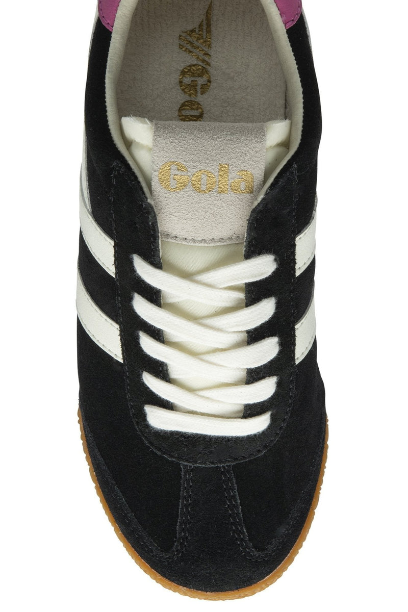 Light Gray Elan Sneaker | Black/Off White/Fucshia Sneaker