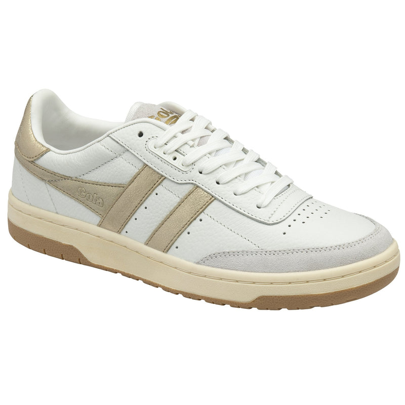 Light Gray Falcon Mirror Sneakers | White/Gold Sneaker