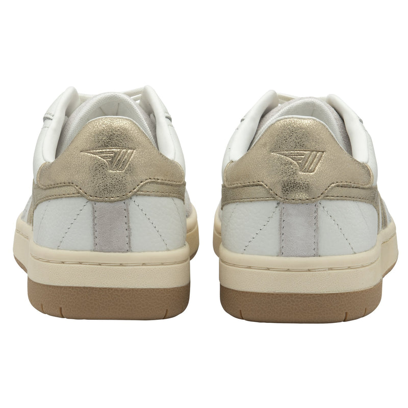 Dark Gray Falcon Mirror Sneakers | White/Gold Sneaker