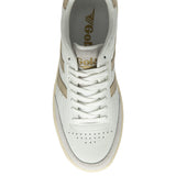 Light Gray Falcon Mirror Sneakers | White/Gold Sneaker