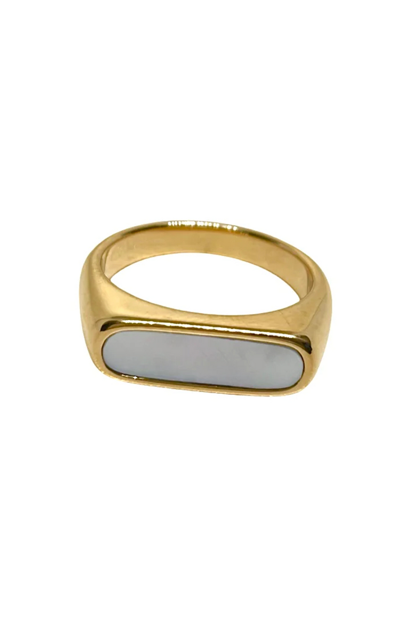Dark Khaki Ariel Seashell Ring Ring
