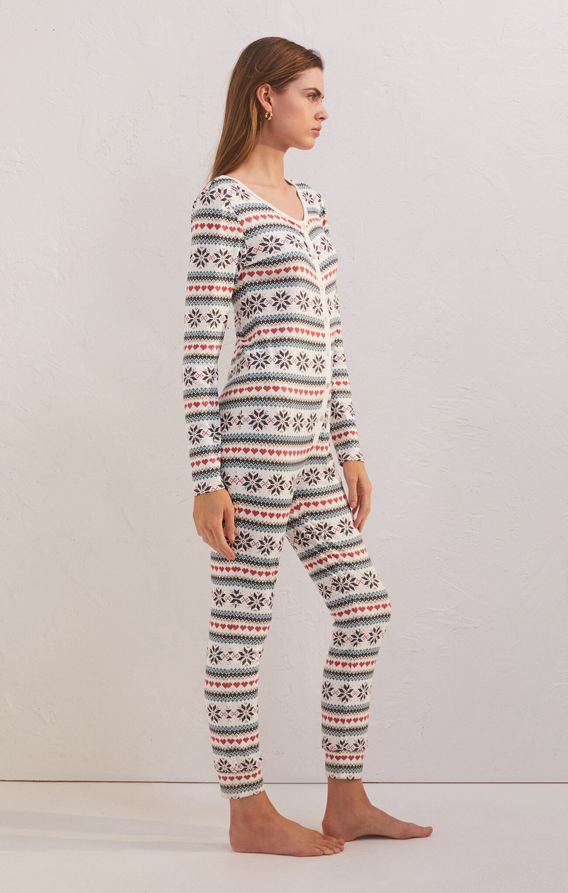 Light Gray Snowflake Pointelle Onesie Onesie