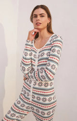 Light Gray Snowflake Pointelle Onesie Onesie