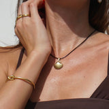Rosy Brown Kai Knotted Cuff Bracelet Bracelet