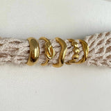 Light Gray Franca Donut Band Ring Ring