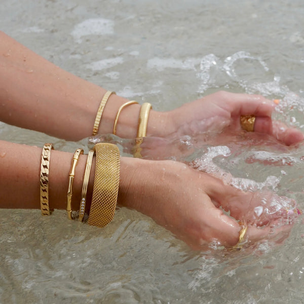 Rosy Brown Ximena Chain Bangle Bracelet Bracelet