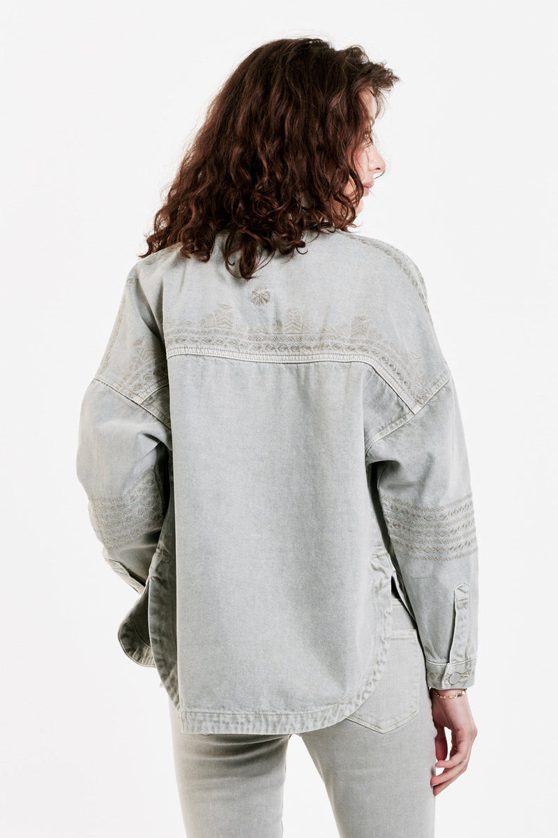 Lavender Gina Shirt Jacket Jacket