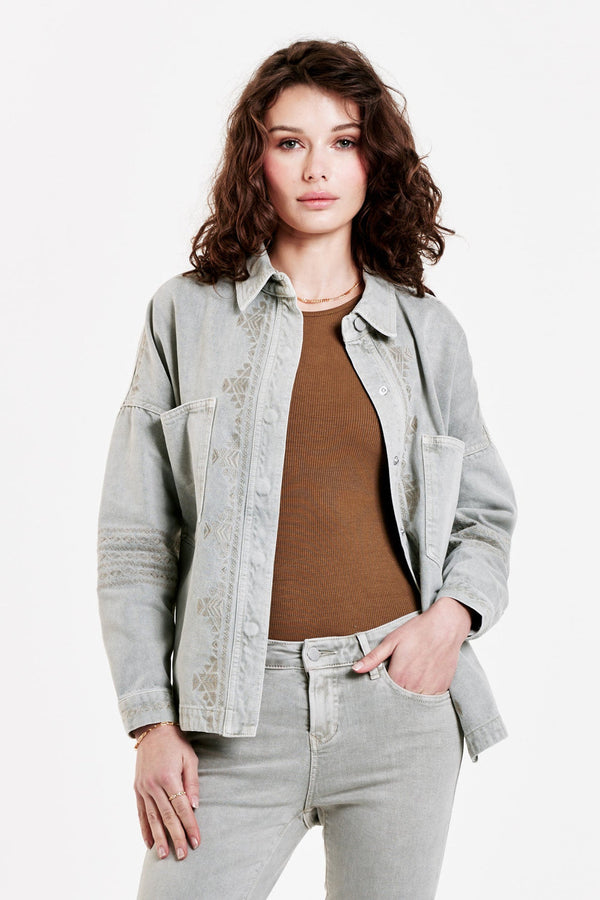 Lavender Gina Shirt Jacket Jacket