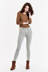 White Smoke Gisele High Rise Ankle Skinny Jeans Jeans