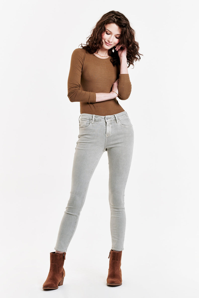 White Smoke Gisele High Rise Ankle Skinny Jeans Jeans
