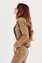 Antique White Nicole Corduroy Jacket Jacket