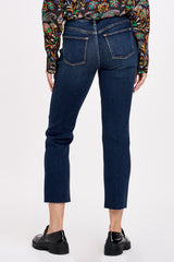 Lavender Jodi Super High Rise Cropped Straight Leg Jean Jeans