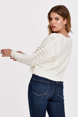 Misty Rose Lexi Drop Shoulder Sweater Sweater