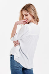 Lavender Raven Puff Sleeve Cuff Top Top