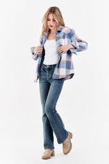 White Smoke Western Shirt Jacket Top