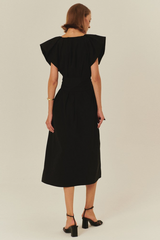 Gray Sabrina Dress Midi Dress