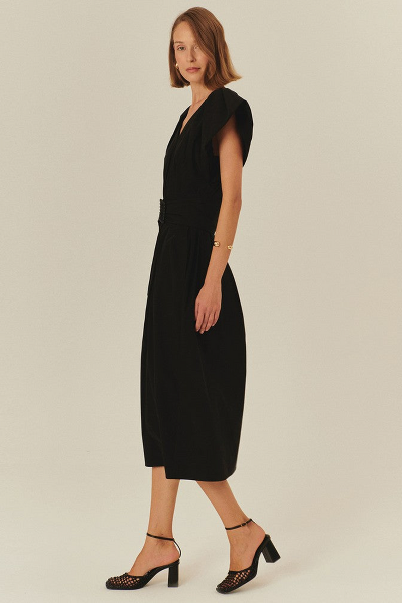Gray Sabrina Dress Midi Dress