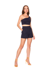 White Smoke Essential Pleated Shorts Short