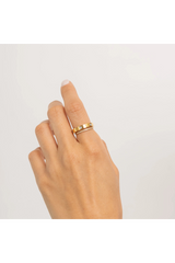 Lavender Waterproof Gold Diamond Ring Band Ring