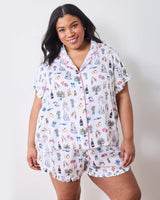 Lavender Big Day Bliss Ruffle Pajama Set