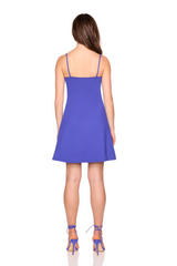 White Smoke String Flare Mini Dress Mini Dress