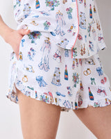 Lavender Big Day Bliss Ruffle Pajama Set