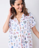 Lavender Big Day Bliss Ruffle Pajama Set