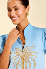 Bisque Elliana Barong Mini Dress in Marina Ombre Mini Dress