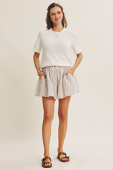 Antique White Everyday Raglan Sweater Top Top