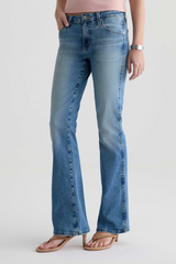 Light Gray Angel Low Rise Boot Cut | 15 Years Aviator Jeans
