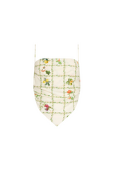White Smoke Juna Top in Trellis Print Top