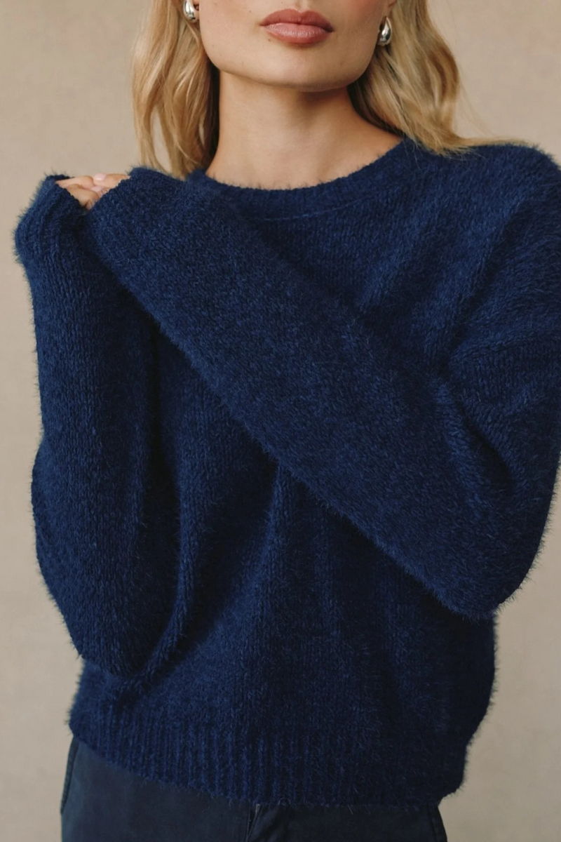 Rosy Brown Drop Shoulder Sweater Sweater
