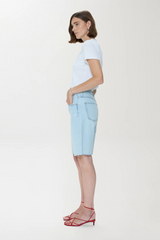 Light Gray Nolan Relaxed Straight Cut Off | Postcards Vintage Short