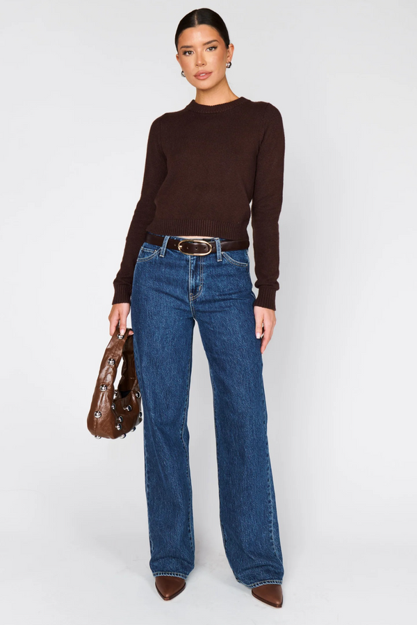 Dark Slate Gray Tuck In Sweater sweater