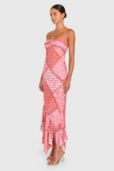 Lavender Kaysee Maxi Dress in Pink Multi Maxi Dress