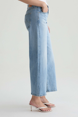 Light Gray Saige Wide Leg Crop | Kings River Jeans