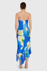 Lavender Gabriella Midi Dress in Mallorca Print Midi Dress