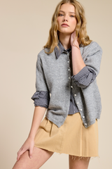 Gray Wren Short Sleeve Cardigan Cardigan